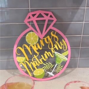 Margs & Matrimony wooden sign